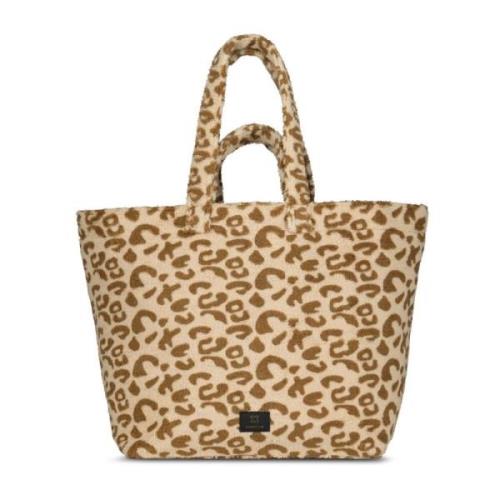 Codello Animal Print Toteväska Beige, Dam