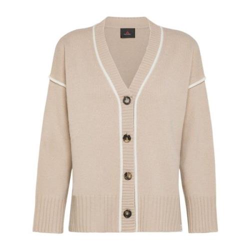 Peuterey Ull Cardigan för Stiligt Utseende Beige, Dam