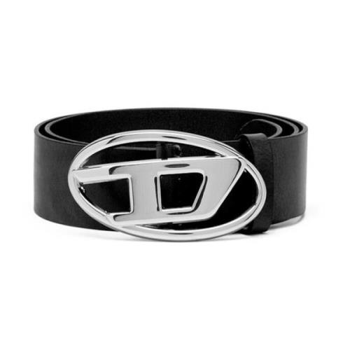 Diesel Svart Läderbälte B-1Dr W Black, Unisex