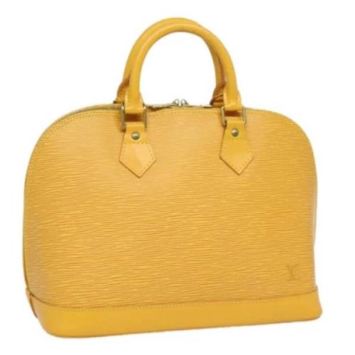 Louis Vuitton Vintage Pre-owned Laeder handvskor Yellow, Dam