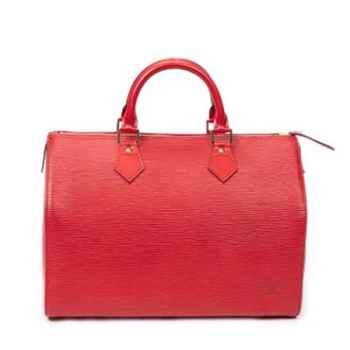 Louis Vuitton Vintage Pre-owned Laeder handvskor Red, Dam