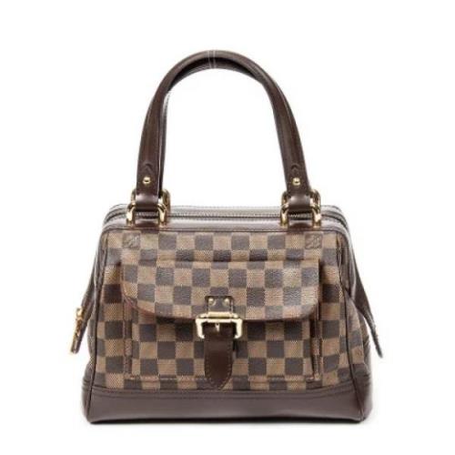 Louis Vuitton Vintage Pre-owned Belagd canvas handvskor Brown, Dam