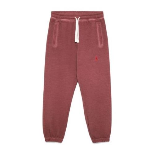 Vision OF Super Röda bomulls sweatpants med broderat logotyp Red, Herr