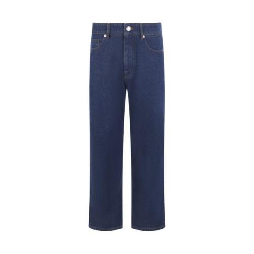 Maison Kitsuné Rak Ben Blå Denim Jeans Blue, Herr