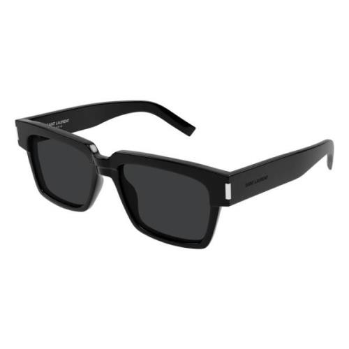 Saint Laurent Svart/Grå Solglasögon Vadim SL 732 Black, Herr