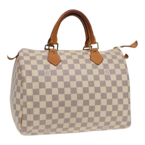 Louis Vuitton Vintage Pre-owned Canvas handvskor White, Dam