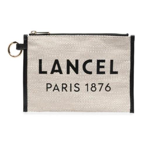 Lancel Naturlig Svart Toteväska Beige, Dam