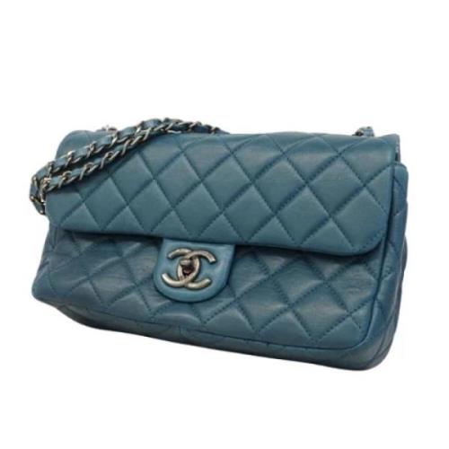 Chanel Vintage Pre-owned Laeder chanel-vskor Blue, Dam