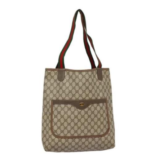 Gucci Vintage Pre-owned Laeder totevskor Beige, Dam