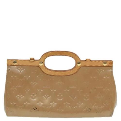 Louis Vuitton Vintage Pre-owned Laeder handvskor Beige, Dam