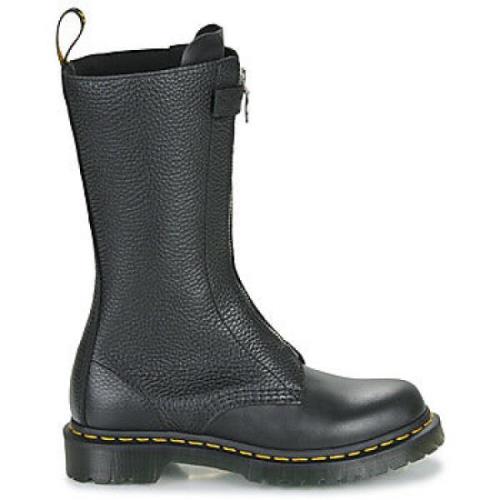 Dr. Martens Svarta Front Zip Stövlar för Kvinnor Black, Dam