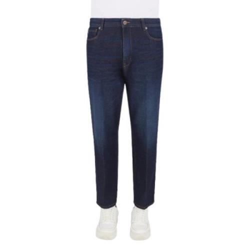 Emporio Armani Löst sittande Jeans Blue, Herr