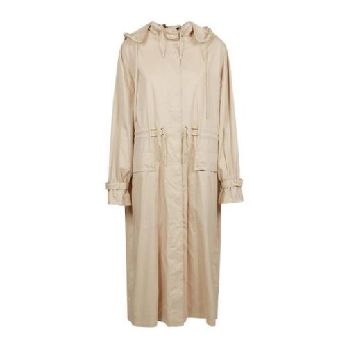 Max Mara Stilig Beige regnrock för regniga dagar Beige, Dam