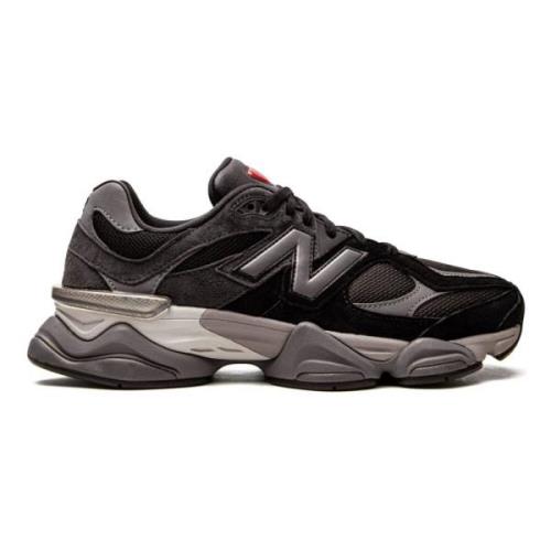 New Balance Svart Mesh Sneaker med Logopatch Black, Herr