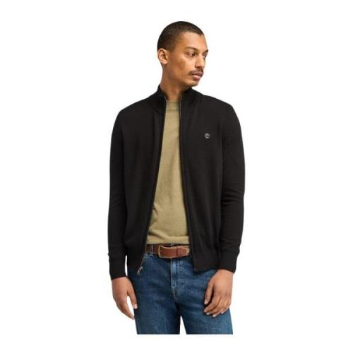 Timberland River Zip Cardigan Sweater Black, Herr