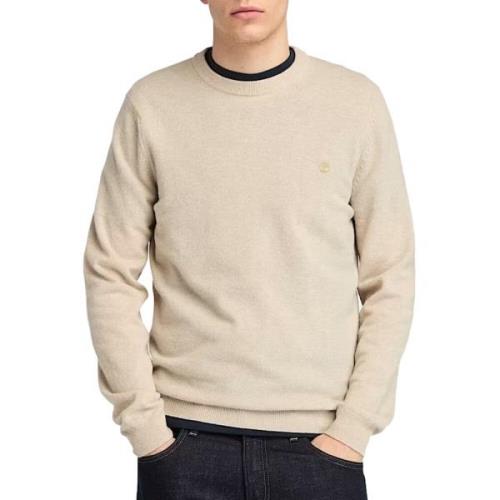 Timberland Merino Crew Neck Sweater Beige, Herr