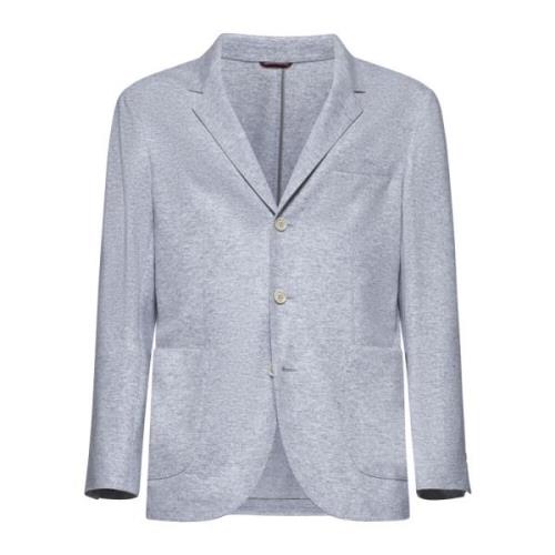 Brunello Cucinelli Kashmir Grå Jacka Monopetto Gray, Herr