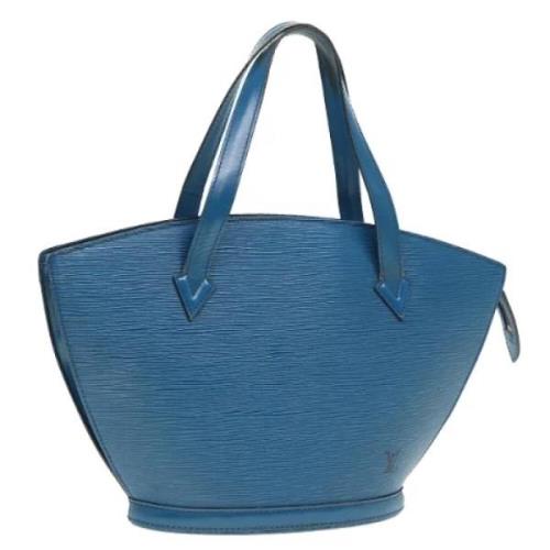 Louis Vuitton Vintage Pre-owned Laeder axelremsvskor Blue, Dam