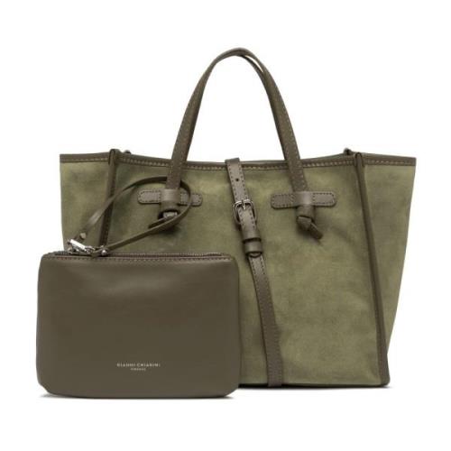 Gianni Chiarini Miss Marcella Suede Tote Bag Green, Dam