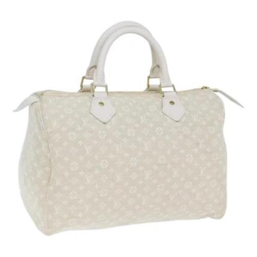 Louis Vuitton Vintage Pre-owned Canvas handvskor White, Dam