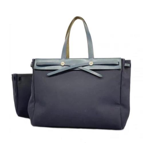 Hermès Vintage Pre-owned Tyg totevskor Blue, Dam