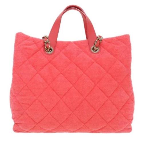 Chanel Vintage Pre-owned Tyg chanel-vskor Pink, Dam