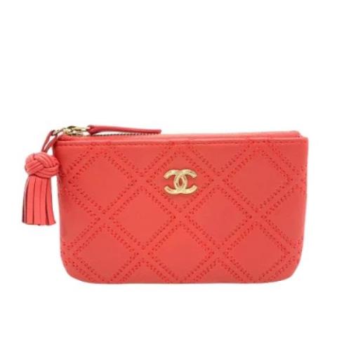 Chanel Vintage Pre-owned Laeder plnbcker Orange, Dam