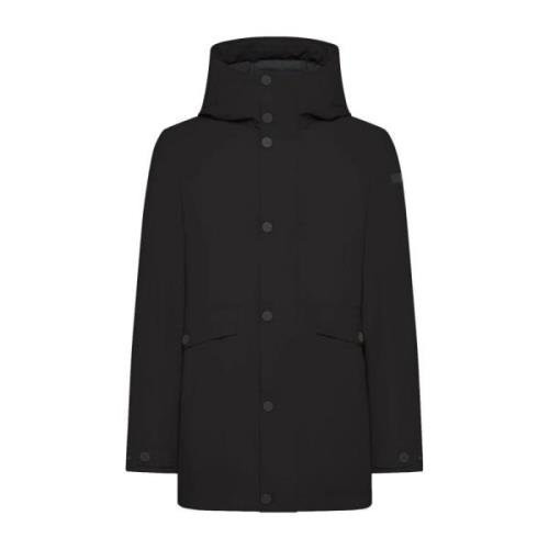 RRD Svart Parka Jacka med Surflex Tyg Black, Herr