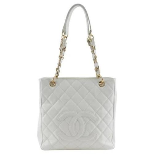 Chanel Vintage Pre-owned Laeder chanel-vskor White, Dam