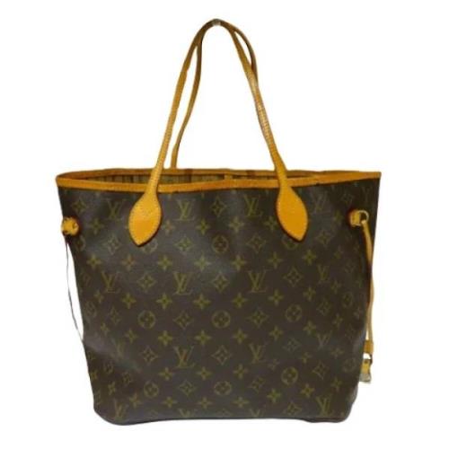 Louis Vuitton Vintage Pre-owned Canvas axelremsvskor Brown, Dam