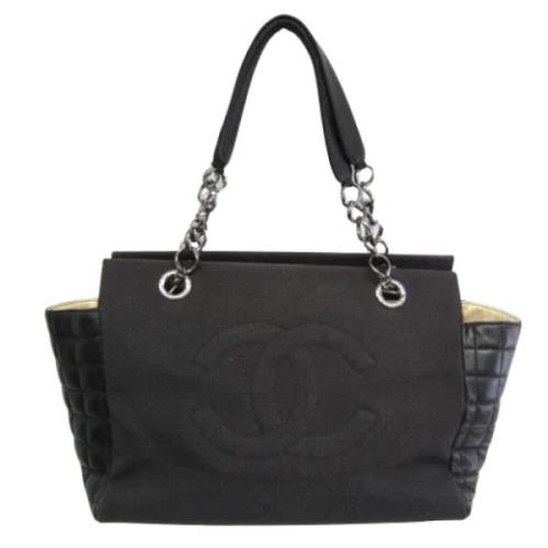 Chanel Vintage Pre-owned Canvas chanel-vskor Black, Dam