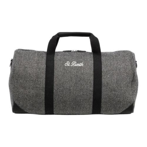 MC2 Saint Barth Multifärgad Dragkedja Duffle Väska med Logo Black, Her...