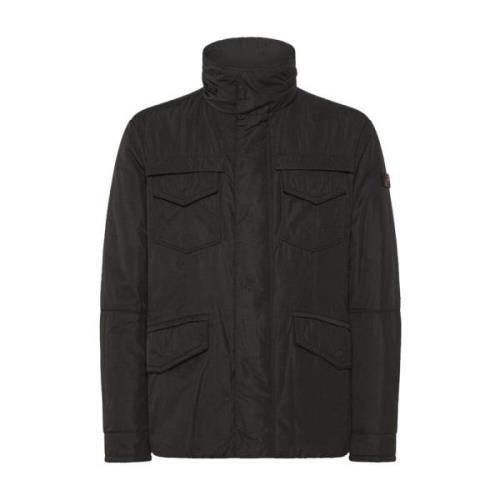 Peuterey Urban Field Jacket med Ränder Black, Herr