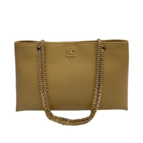 Chanel Vintage Pre-owned Laeder chanel-vskor Beige, Dam