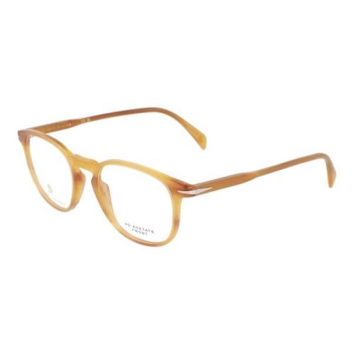 Eyewear by David Beckham Ikonisk Retrostil Glasögon Yellow, Unisex