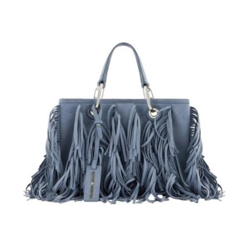 Emporio Armani Stilren Läderplånbok Blue, Dam