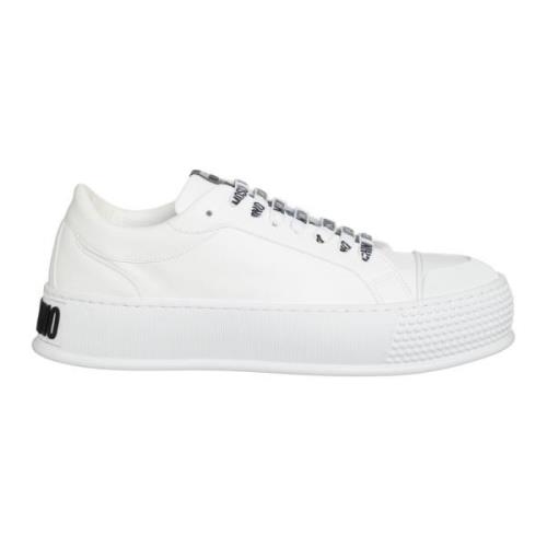 Moschino Randiga Sneakers med Snörning White, Herr