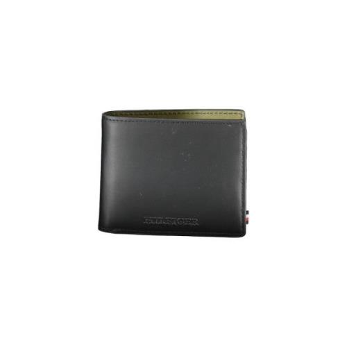 Tommy Hilfiger Svart Läder Plånbok | To-32170 Black, Herr