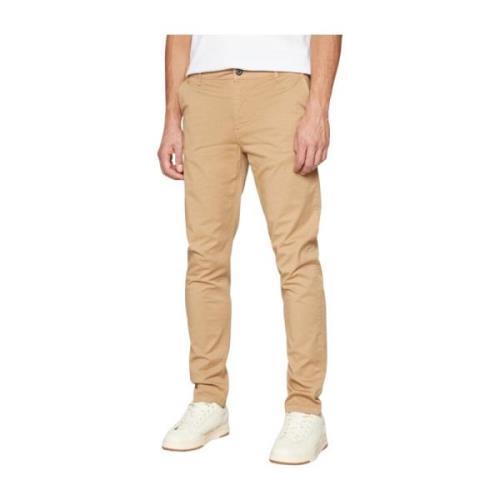 Lyle & Scott Beige Dragkedja & Knapp Byxor Beige, Herr