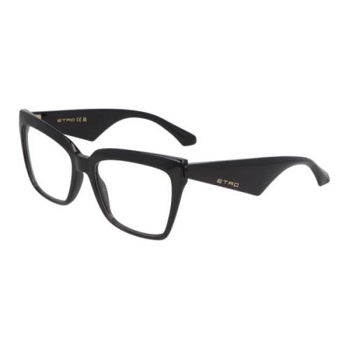 Etro Cat Eye Glasögon Kollektion Black, Unisex