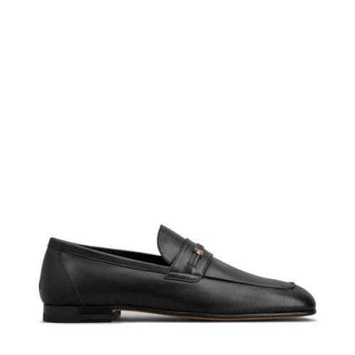 Tod's Stiliga Loafers för Män Black, Herr