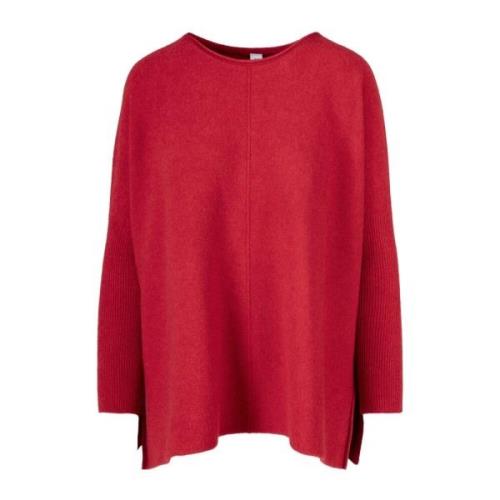 BomBoogie Sömlös Crew Neck Tröja Red, Dam