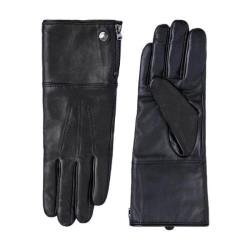 Mackage Läderhandskar med ull och kaschmirfoder Black, Herr