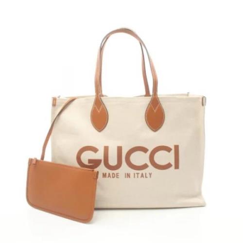 Gucci Vintage Pre-owned Laeder gucci-vskor Beige, Dam