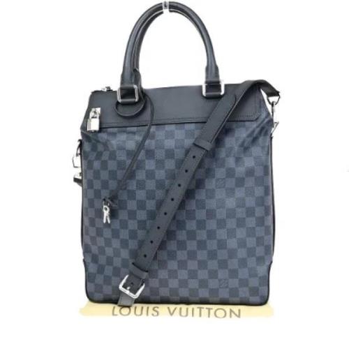 Louis Vuitton Vintage Pre-owned Canvas totevskor Blue, Dam