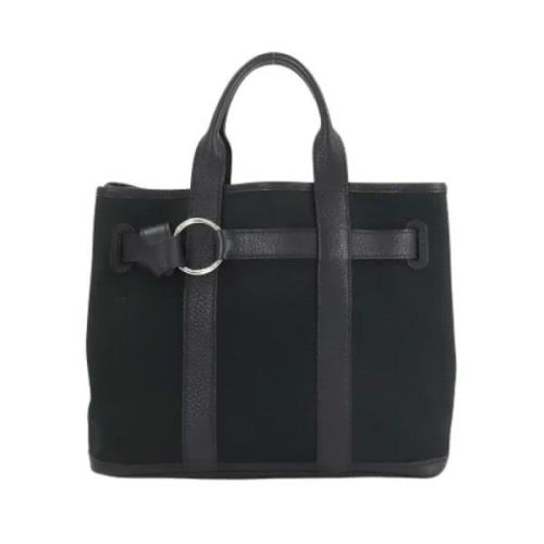 Hermès Vintage Pre-owned Canvas handvskor Black, Dam