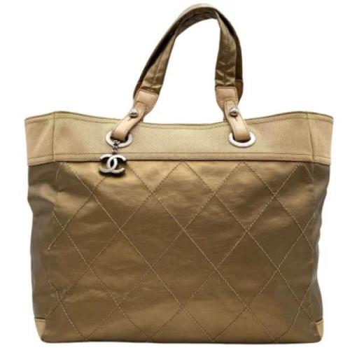 Chanel Vintage Pre-owned Canvas chanel-vskor Yellow, Dam