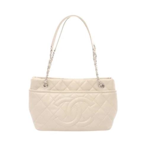 Chanel Vintage Pre-owned Laeder chanel-vskor Beige, Dam