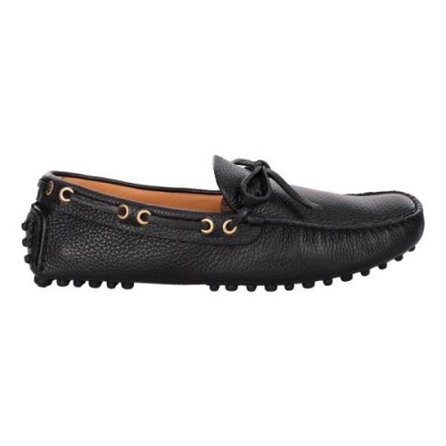 Car Shoe Läderloafers för Varmt Väder Black, Herr