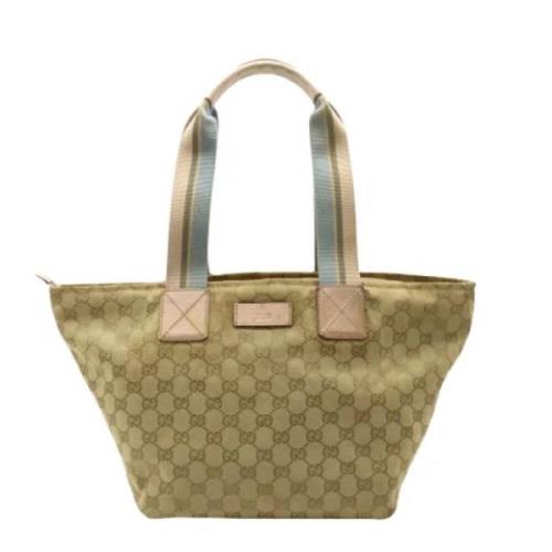 Gucci Vintage Pre-owned Canvas gucci-vskor Beige, Dam